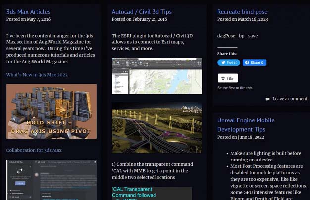 Screenshot of blog by Brian Chapman